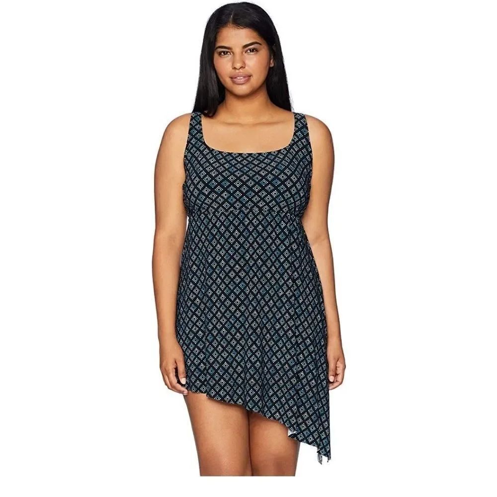 Coastal Blue  Longline Tankini